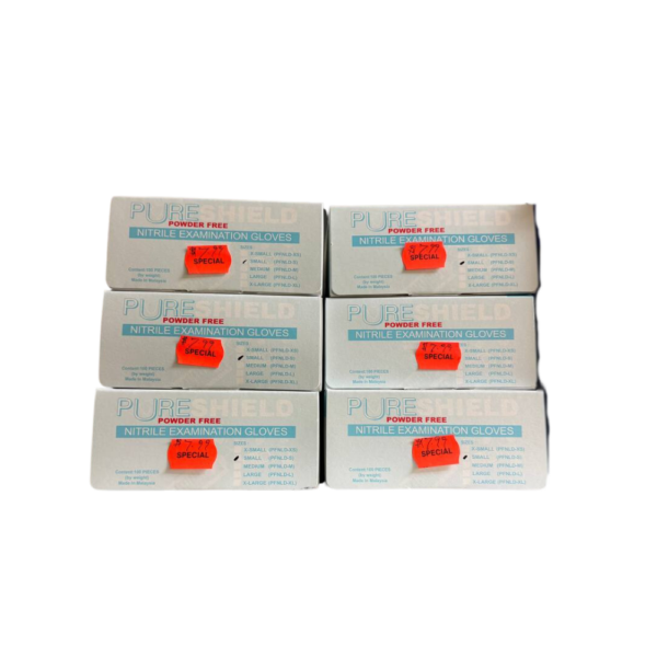 PureShield Powder Free Nitrile Examination Gloves